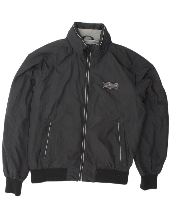 CHAMPION Ανδρικό NY Rochester Hooded Bomber Jacket UK 38 Medium Black