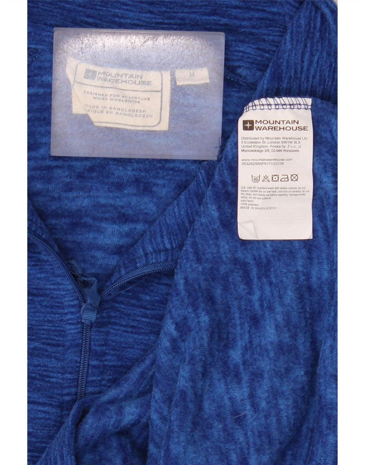 Ανδρική αποθήκη Mountain Warehouse με φερμουάρ Fleece Jumper Medium Navy Blue Flecked