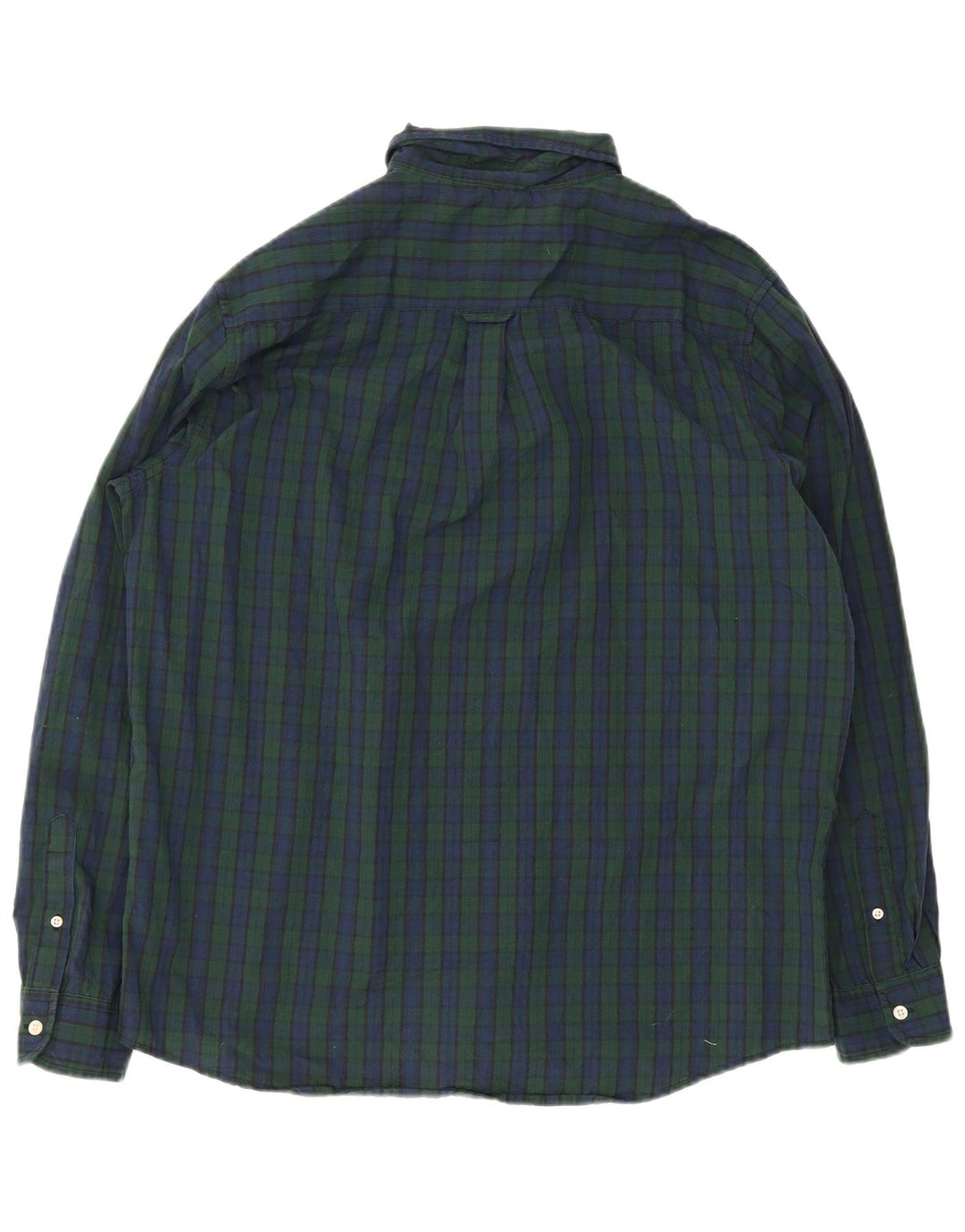 Chaps Ανδρικό πουκάμισο XL Navy Blue Check Cotton