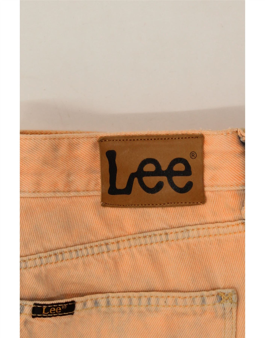 LEE Womens Mom Straight Jeans W28 L30  Orange Cotton Vintage Lee and Second-Hand Lee from Messina Hembry 