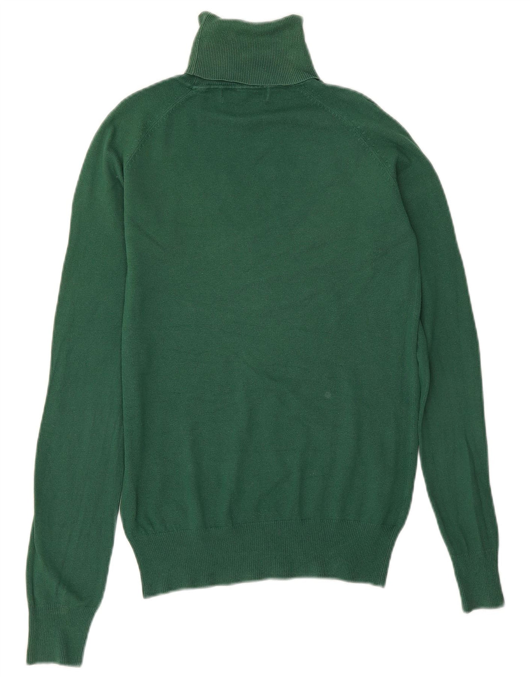 Zara Γυναικείο πουλόβερ με ρολό λαιμόκοψη UK 14 Large Green