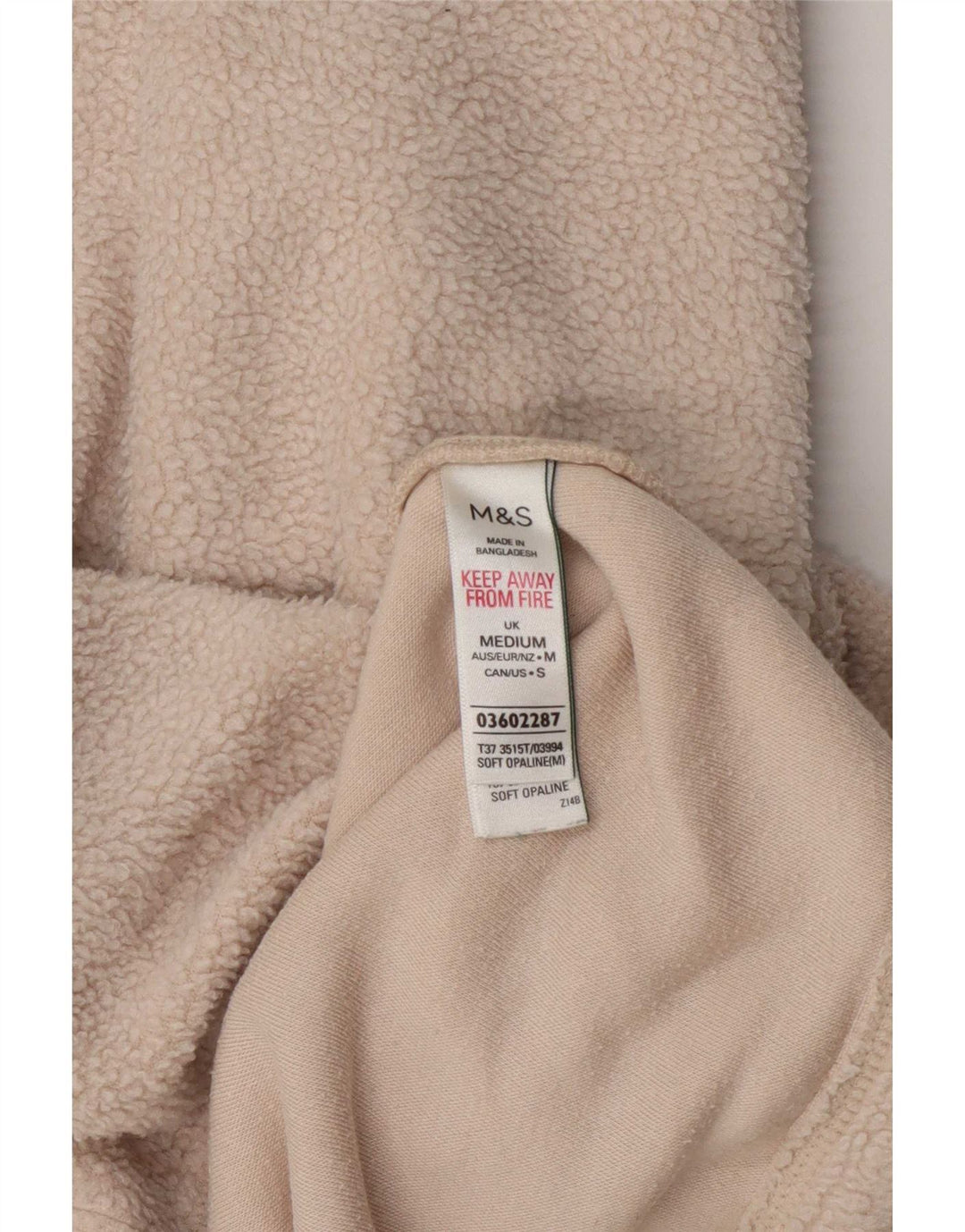 Marks & Spencer Γυναικείο ρολό φλις λαιμόκοψη UK 14 Medium Beige