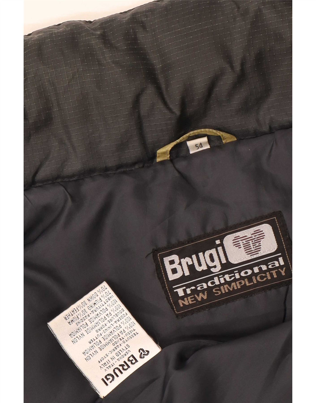 Brugi Ανδρικό padded Gilet IT 54 2XL Yellow Polyamide