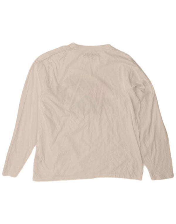 Ανδρικό γραφικό τοπ Billabong Μακρυμάνικο XL Λευκό βαμβακερό