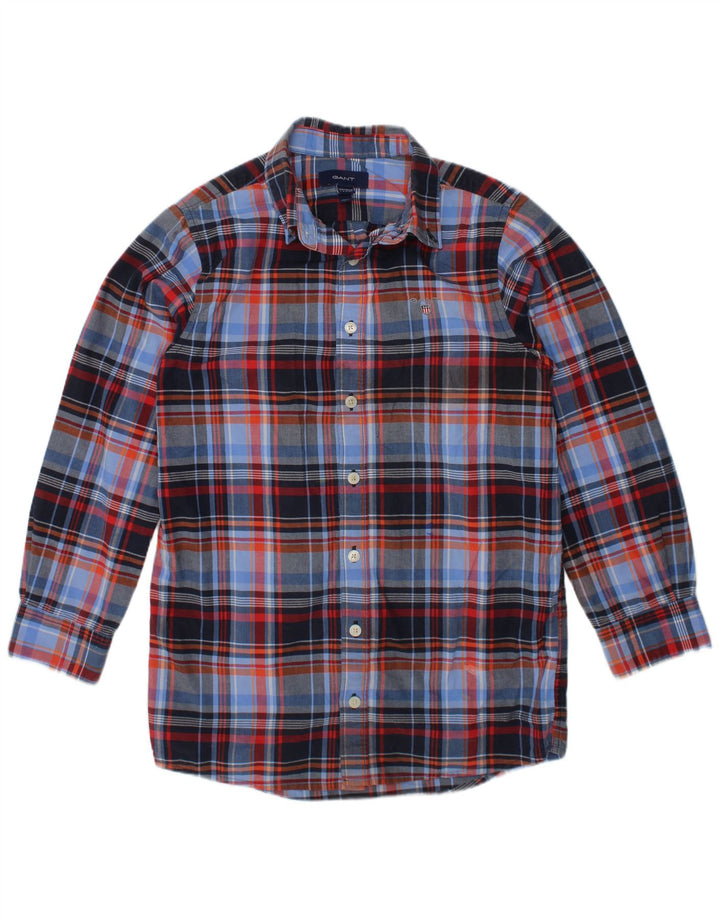 GANT Boys Shirt 7-8 Years Multicoloured Check Cotton