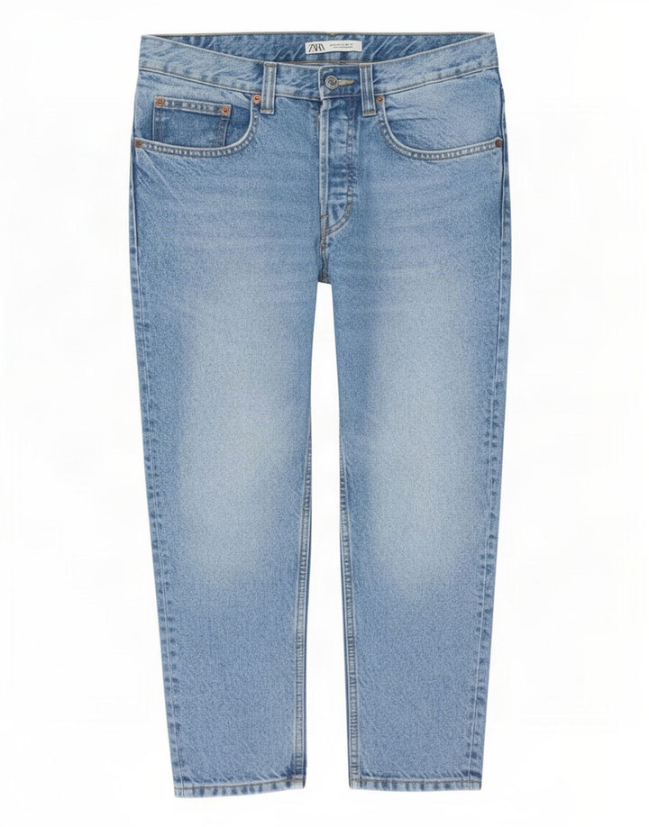 Zara Ανδρικό Cropped Jeans Medium W31 L25 Blue Cotton