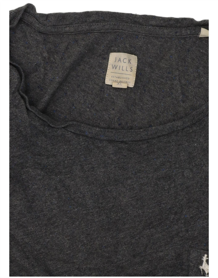 Jack Wills Ανδρικό T-Shirt Top XL Grey Flecked