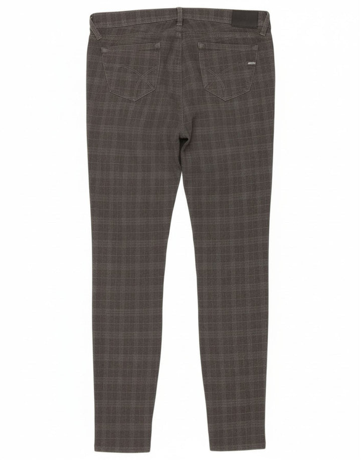 Gas Γυναικείο Slim Casual Παντελόνι W28 L32 Grey Check Polyester