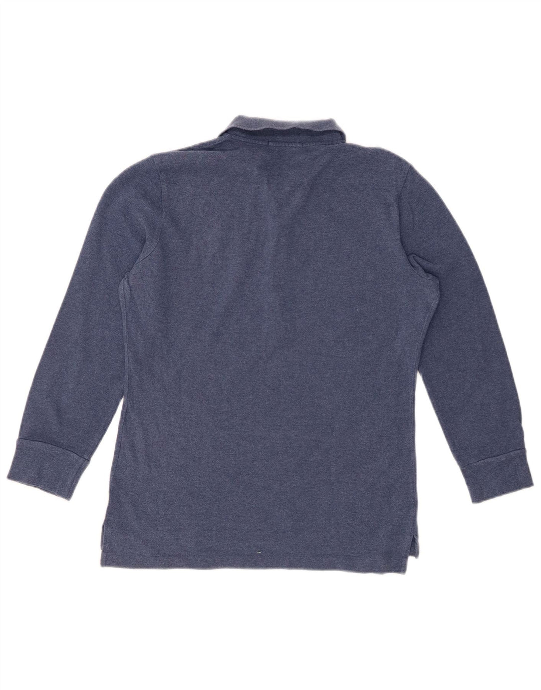 RALPH LAUREN Γυναικείο Skinny μακρυμάνικο μπλουζάκι πόλο UK 14 Large Navy Blue