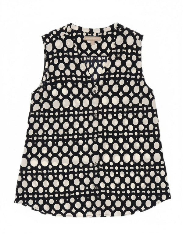 Banana Republic Γυναικεία Longline See Through Shirt Μπλούζα UK 14 Large Black