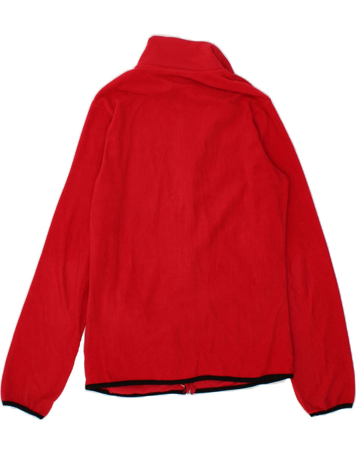 KAPPA Womens Fleece Jacket UK 14 Large Red Polyester Vintage Kappa and Second-Hand Kappa from Messina Hembry 