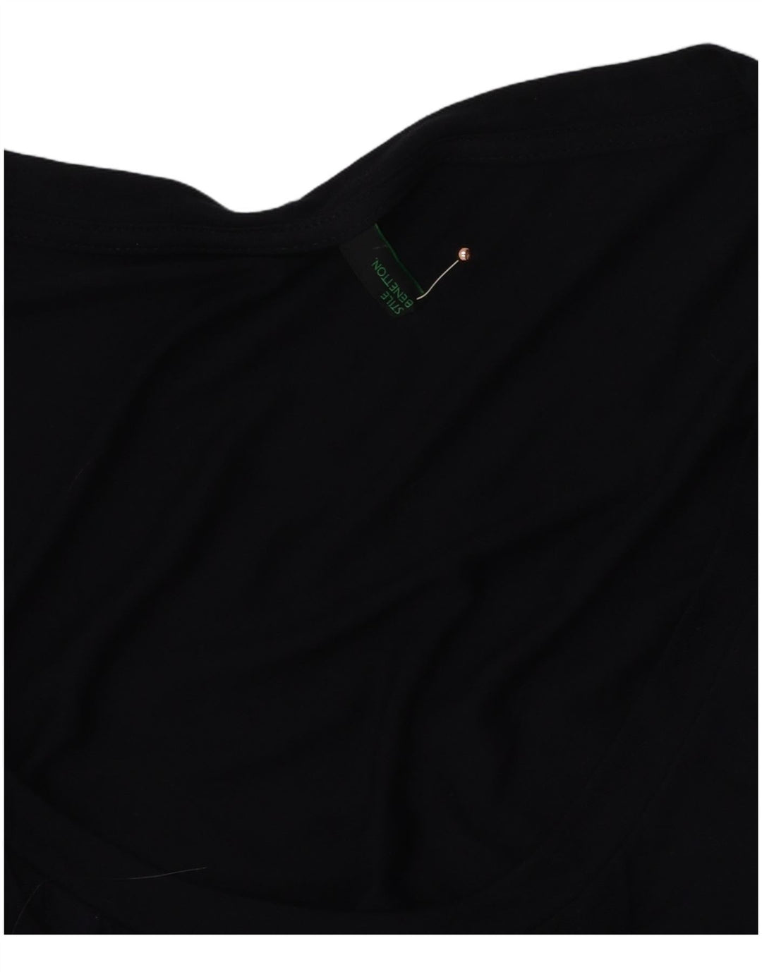 Γυναικείο μακρυμάνικο φόρεμα BENETTON Shift UK 14 Medium Navy Blue