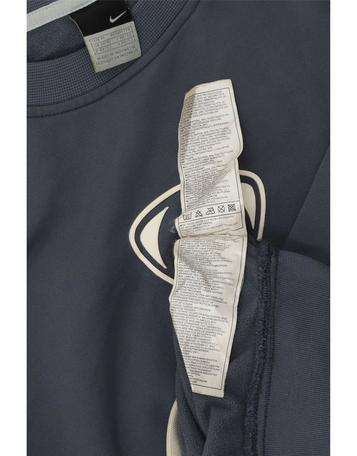 Ανδρικό φούτερ Nike Jumper UK 39/41 μεσαίου μπλε χρώματος πολυεστέρας