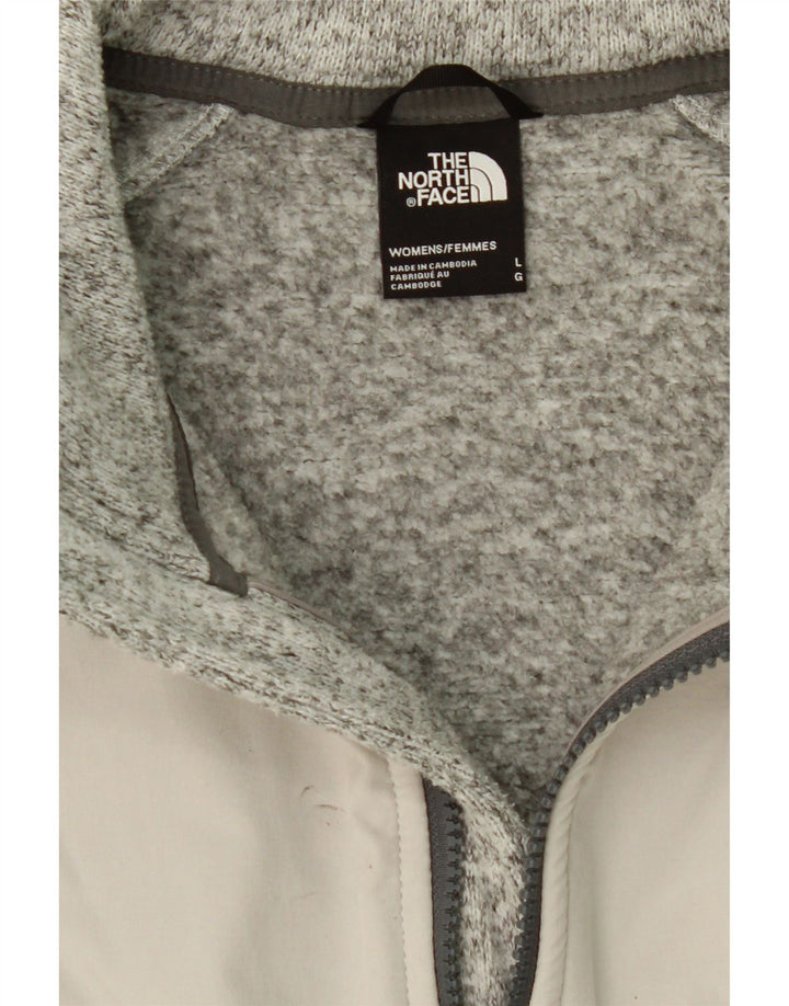 THE NORTH FACE Womens Tracksuit Top Jacket UK 16 Large Grey Colourblock Vintage The North Face and Second-Hand The North Face from Messina Hembry 