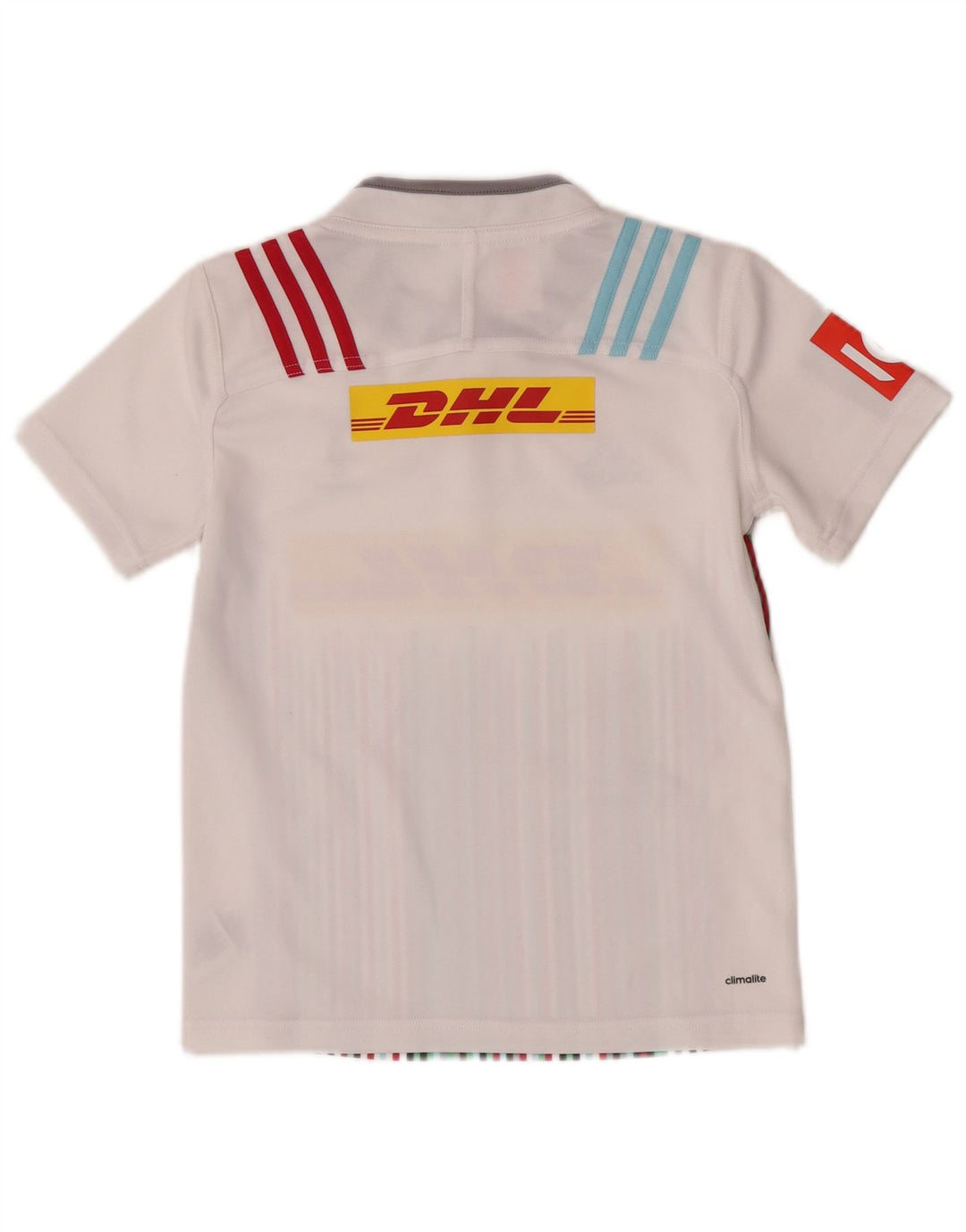 Γραφικό T-Shirt Adidas Boys Top 9-10 ετών Λευκός Πολυεστέρας