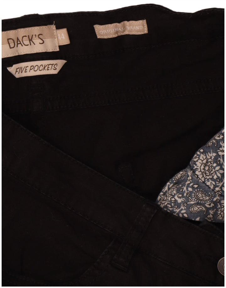 Dack's γυναικείο ψηλόμεσο casual σορτς IT 44 Medium W32 μαύρο βαμβακερό