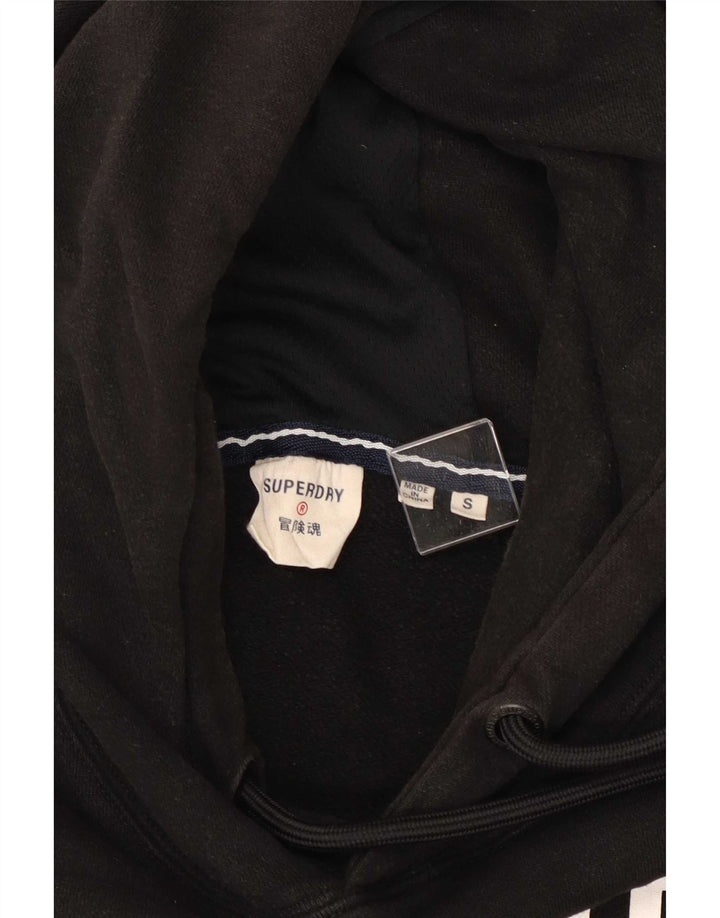 Ανδρικό γραφικό κουκούλα Superdry, μαύρο μαύρο