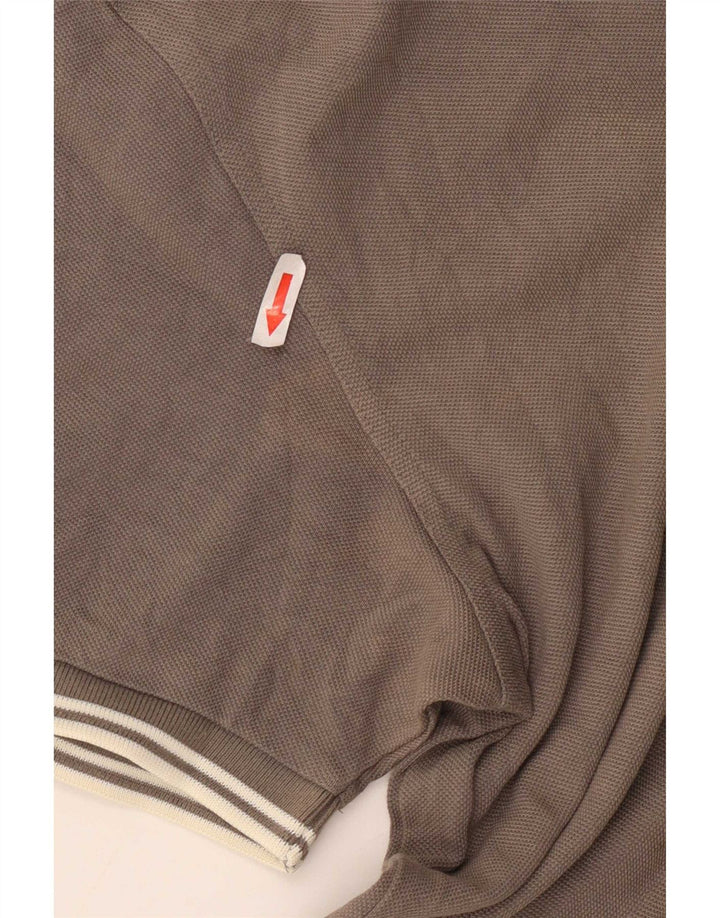 Fred Perry Ανδρικό πουκάμισο Polo μεγάλο γκρι βαμβακερό