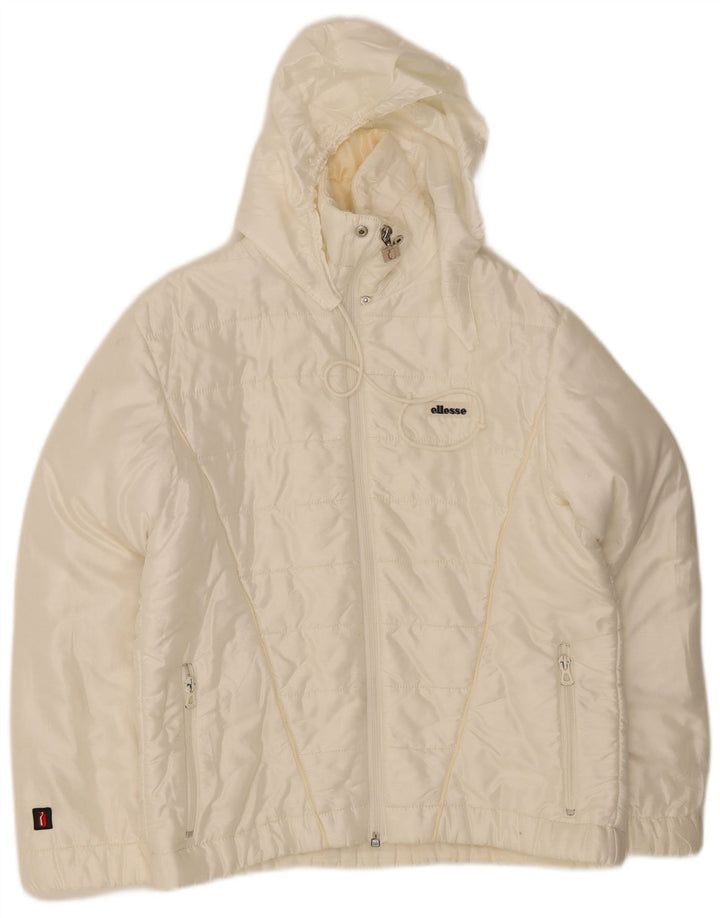 Ellesse Γυναικείο μπουφάν με κουκούλα IT 42 Medium Off White
