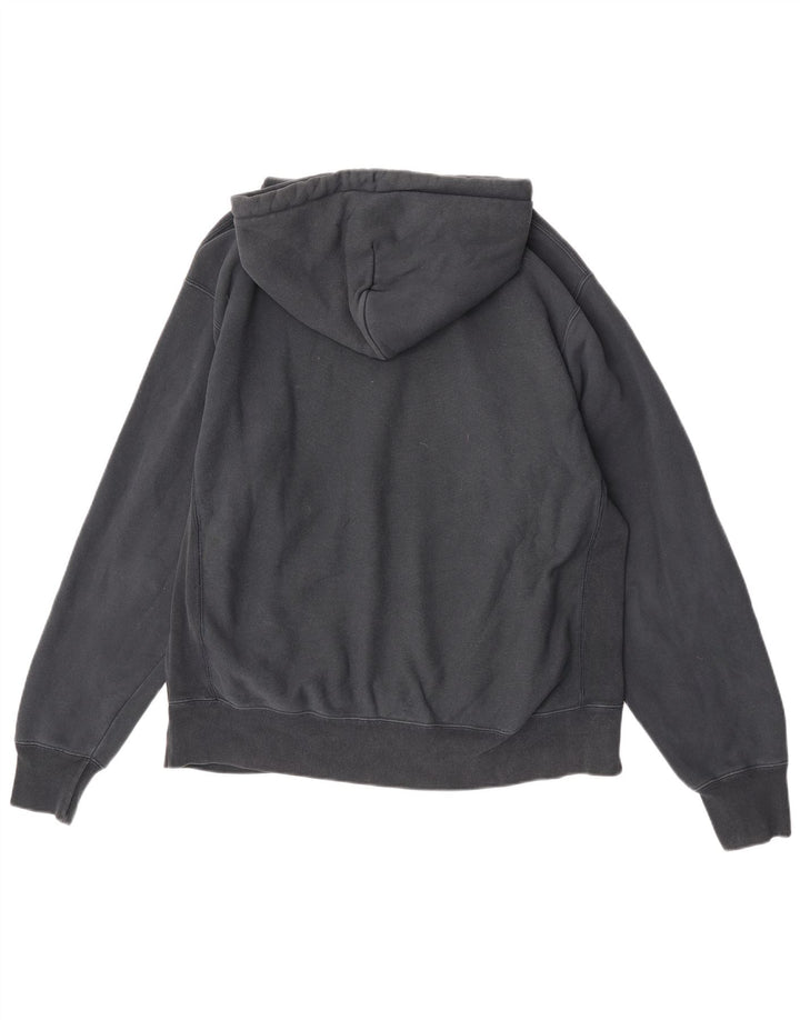 Champion Mens Hoodie Jumper Μεγάλο Μαύρο Βαμβακερό
