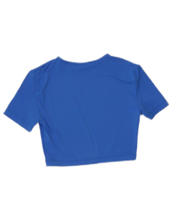 Zara Γυναικείο T-Shirt T-Shirt Top UK 8 Small Blue