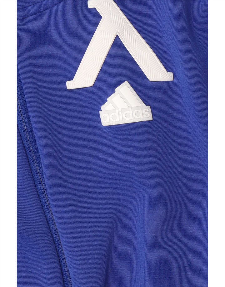 Ανδρικό πουλόβερ με κουκούλα με φερμουάρ Adidas Small Blue