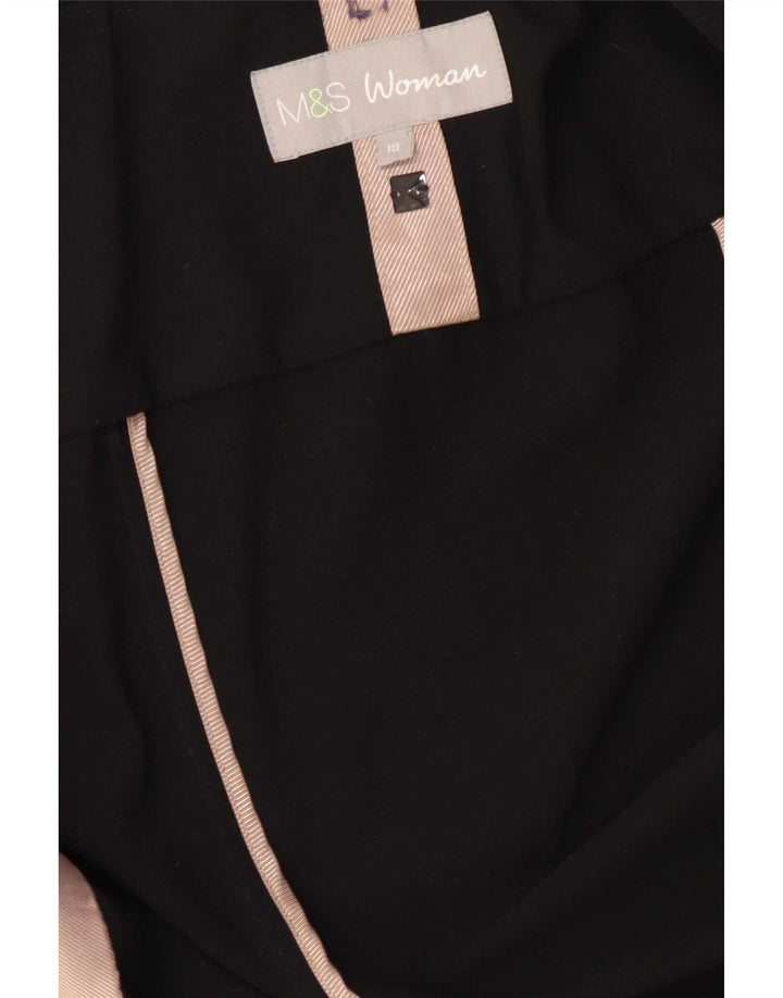 Marks & Spencer Γυναικείο Open Blazer Jacket UK 10 Small Black