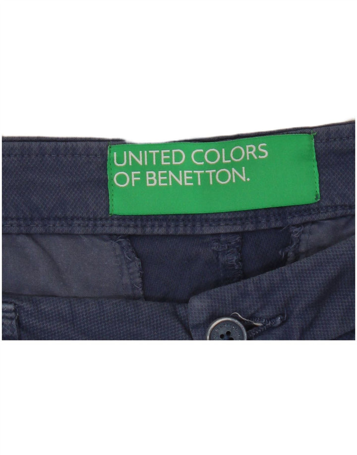 Γυναικείο ίσιο κομμένο παντελόνι Benetton W33 L25 Μπλε