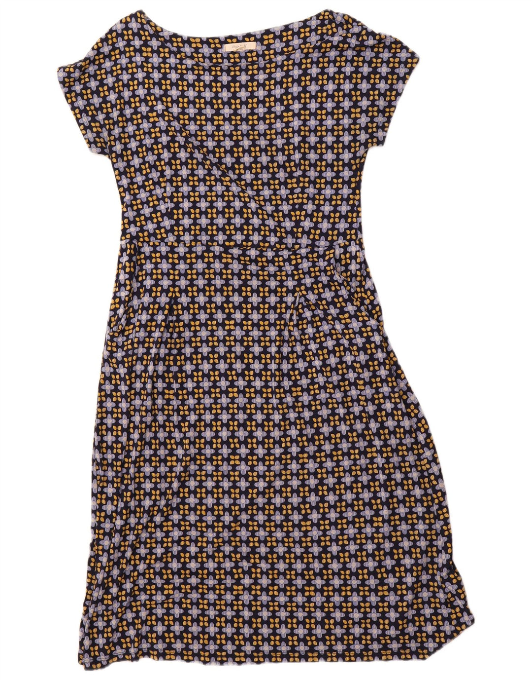 WHITE STUFF Γυναικείο φόρεμα A-Line UK 12 Medium Navy Blue Floral Viscose