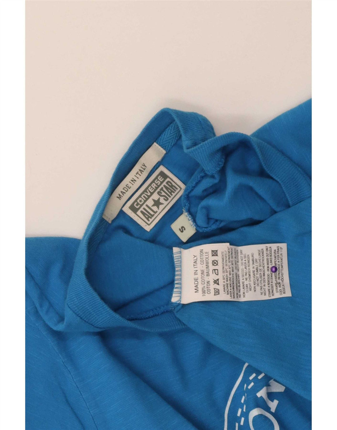 Converse Ανδρικό T-Shirt γραφικό Chuck Taylor Μπλουζάκι από μικρό μπλε βαμβακερό
