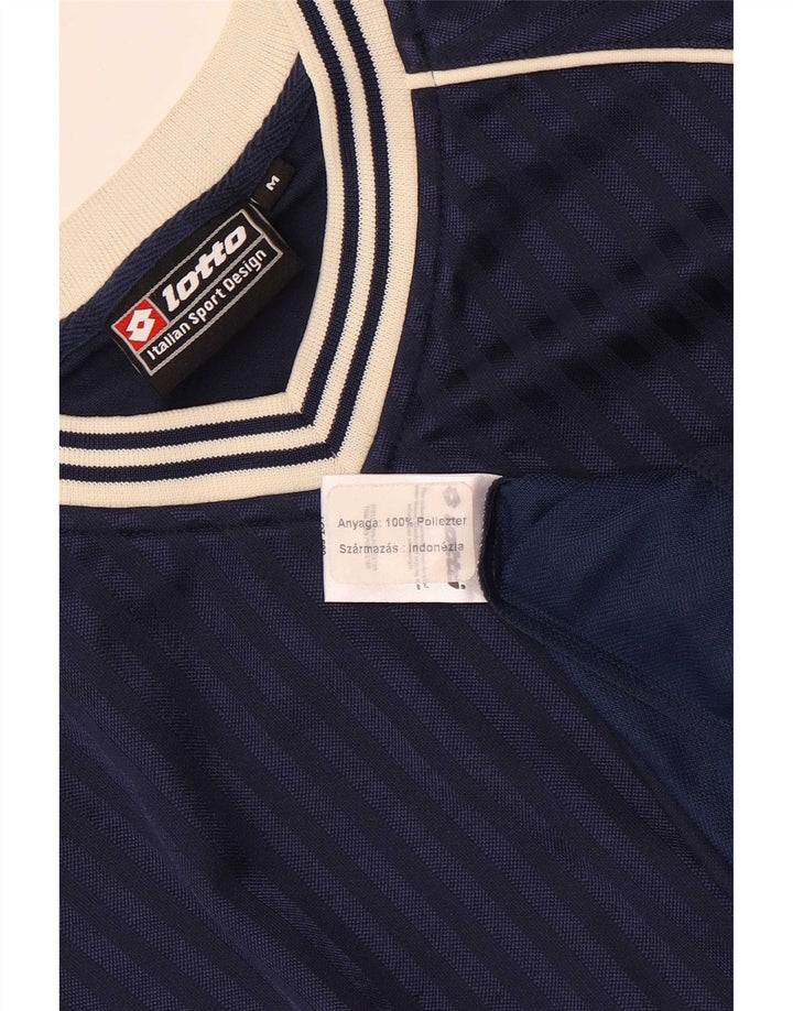Ανδρικό T-Shirt Lotto Top Medium Navy Blue Colorblock Πολυεστέρας