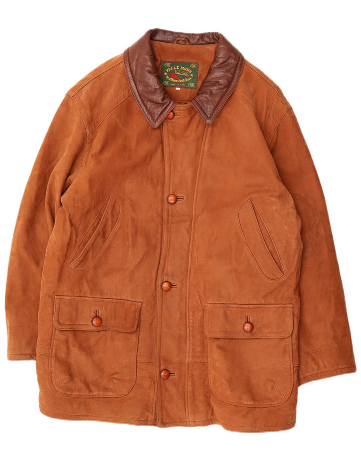 Pelle Moda Ανδρικό Δερμάτινο Μπουφάν IT 52 XL Καφέ