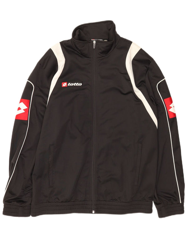 Ανδρική φόρμα Lotto Graphic Top Jacket XL Black Colourblock Polyester