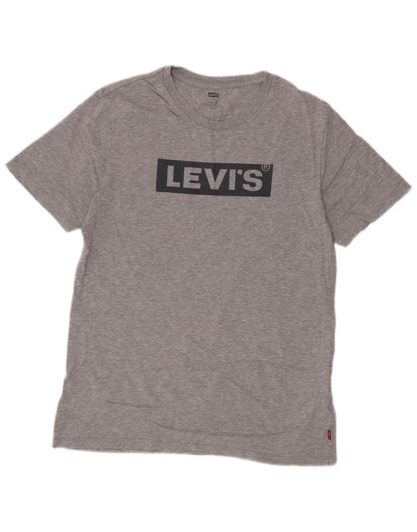 Ανδρικό γραφικό T-Shirt Levi's Top Μεσαίο Γκρι Βαμβακερό