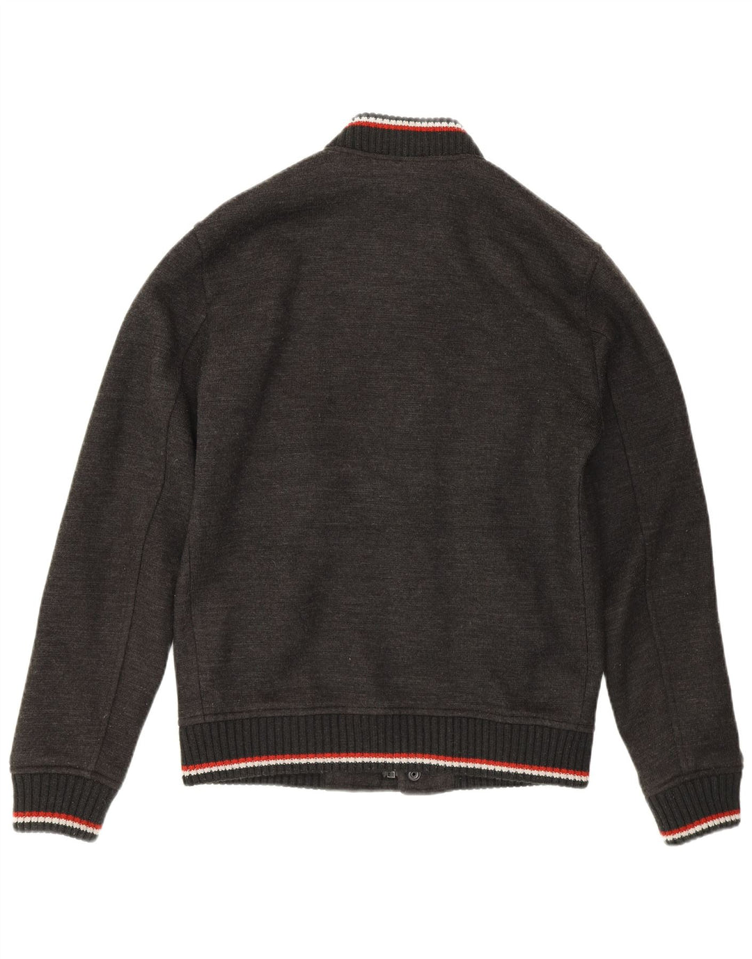 Superdry Ανδρικό Μπουφάν Varsity UK 38 Μεσαίο Γκρι Ριγέ Ακρυλικό