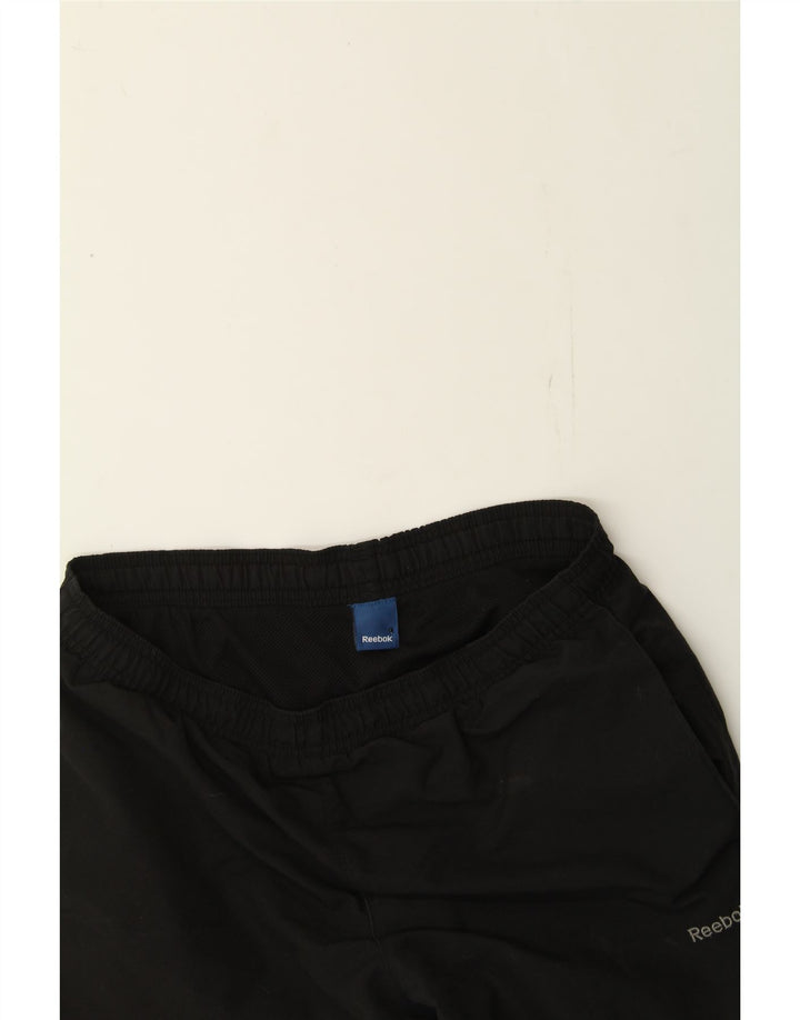 REEBOK Mens Tracksuit Trousers Joggers Small Black Polyester Vintage Reebok and Second-Hand Reebok from Messina Hembry 