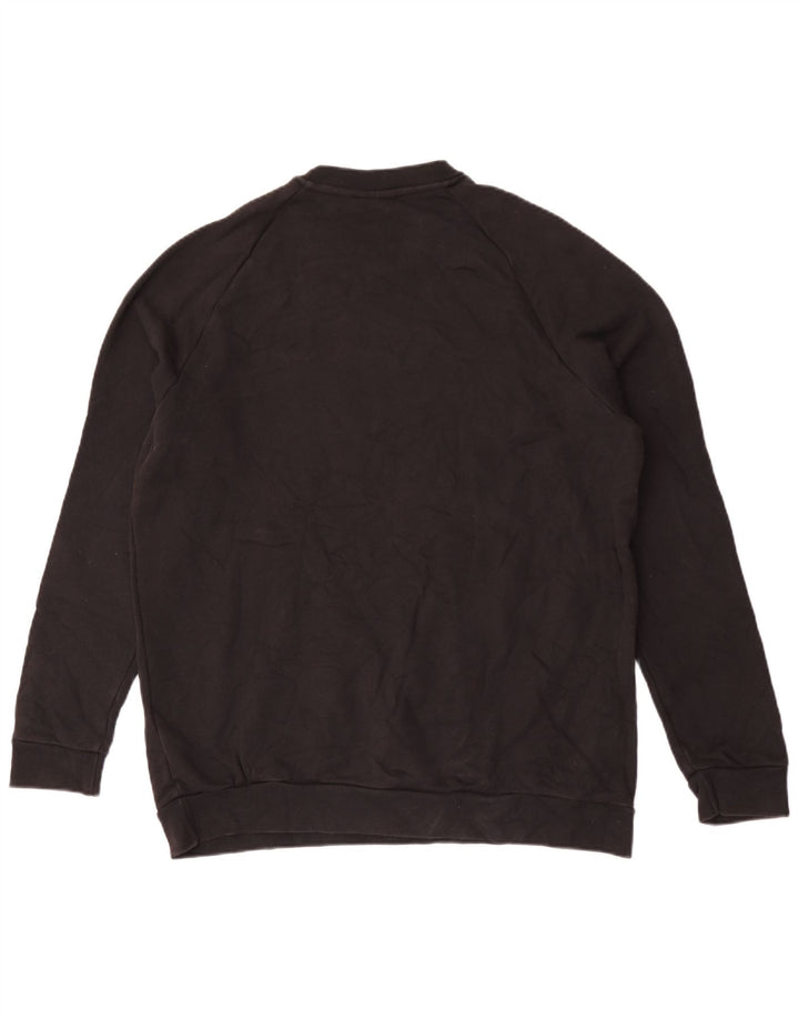 Ανδρικό γραφικό φούτερ Adidas Jumper μεγάλο μαύρο βαμβακερό