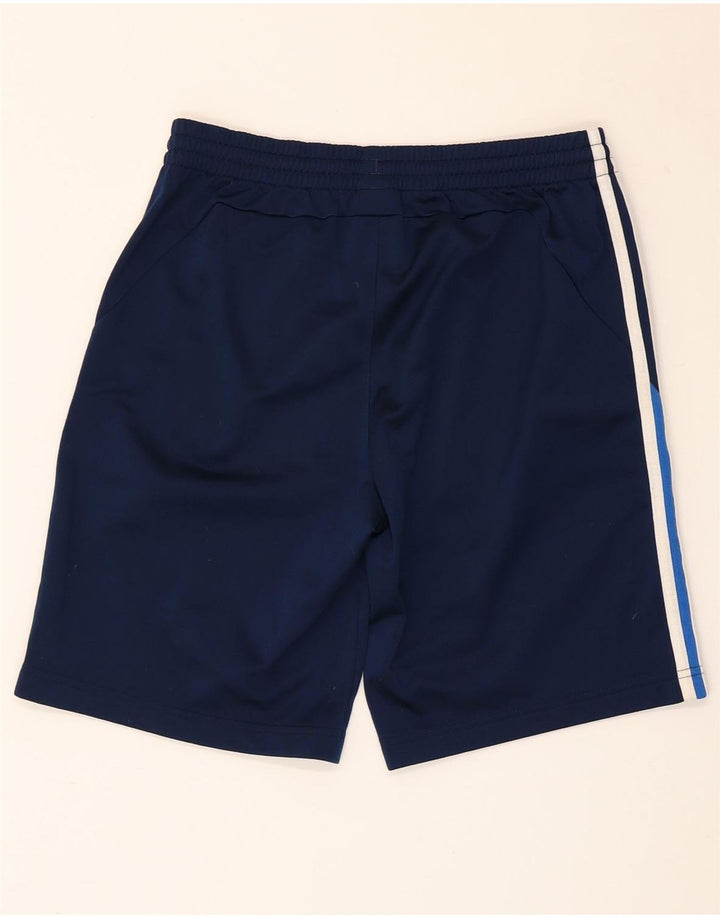 Adidas Boys Sport Short 15-16 Years Navy Blue Colorblock Polyester