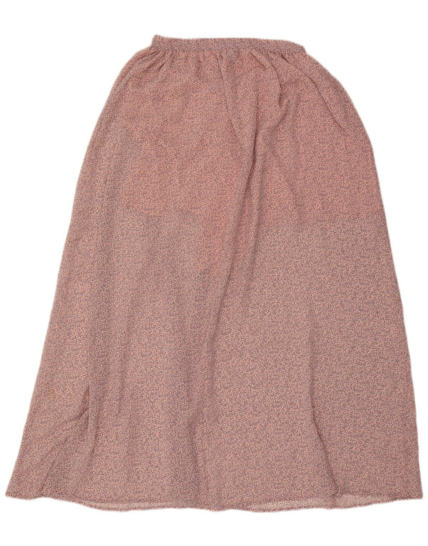 French Connection Γυναικεία Maxi Φούστα UK 12 Medium W30 Pink Floral Polyester