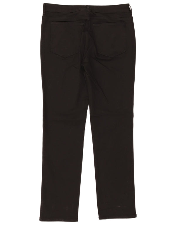 WHITE STUFF Γυναικείο ίσιο casual παντελόνι UK 12 Medium W32 L30 Μαύρο