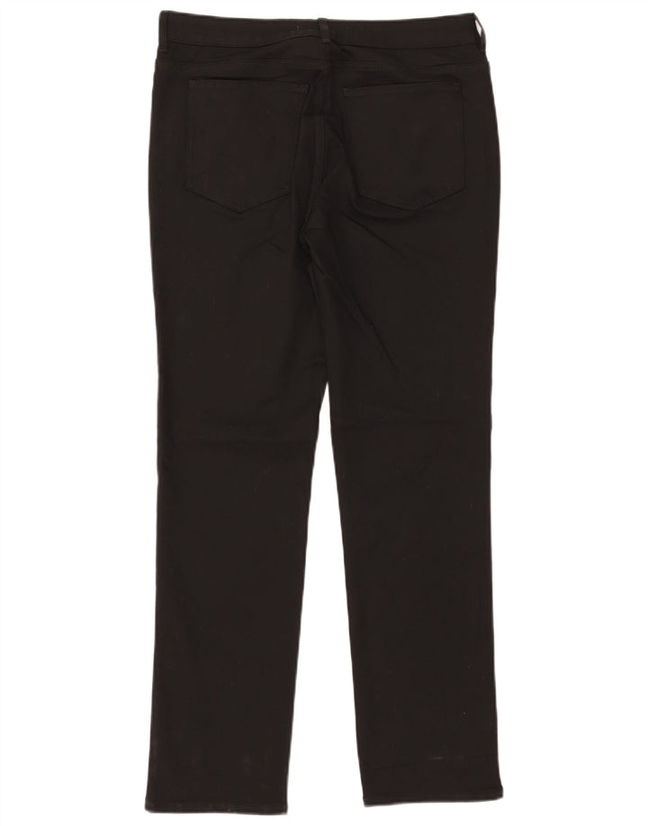 WHITE STUFF Γυναικείο ίσιο casual παντελόνι UK 12 Medium W32 L30 Μαύρο