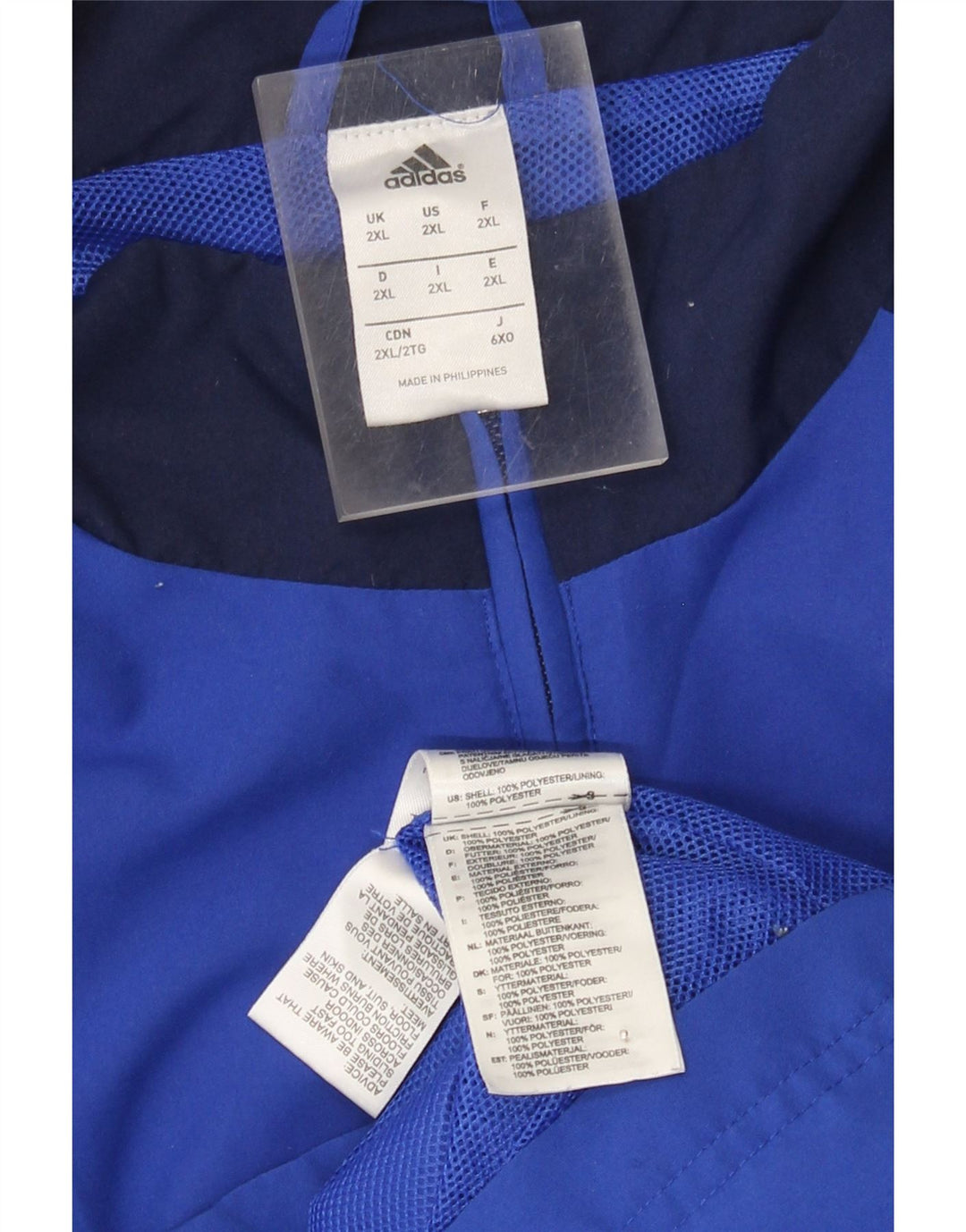 Ανδρική φόρμα Adidas Top Jacket 2XL Blue Colourblock Polyester