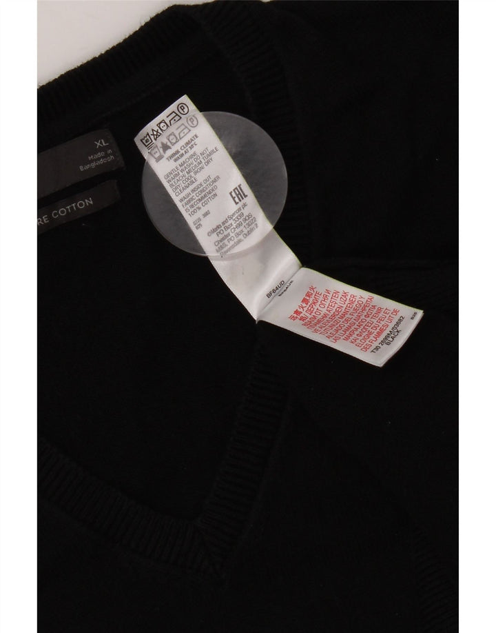 Marks & Spencer Ανδρικό γιλέκο Tank Top XL Μαύρο βαμβακερό