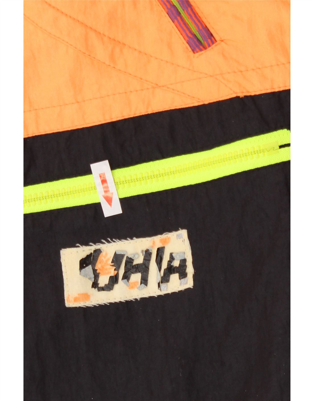 Luhta Γυναικείο Μπουφάν για Σκι UK 18 XL Yellow Colourblock