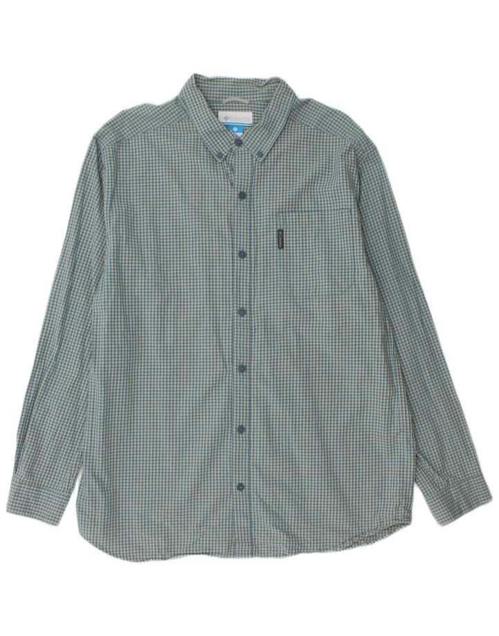 Ανδρικό πουκάμισο Columbia XL Green Check Cotton