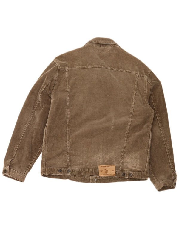 US POLO ASSN. Ανδρικό σακάκι κοτλέ UK 42 XL Μπεζ