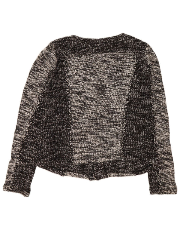 CALVIN KLEIN Γυναικείο σακάκι blazer UK 10 Small Grey Colourblock Βαμβακερό