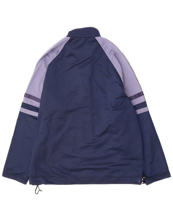 Ανδρική φόρμα γυμναστικής γραφική ASICS Top Jacket XL Navy Blue Colourblock