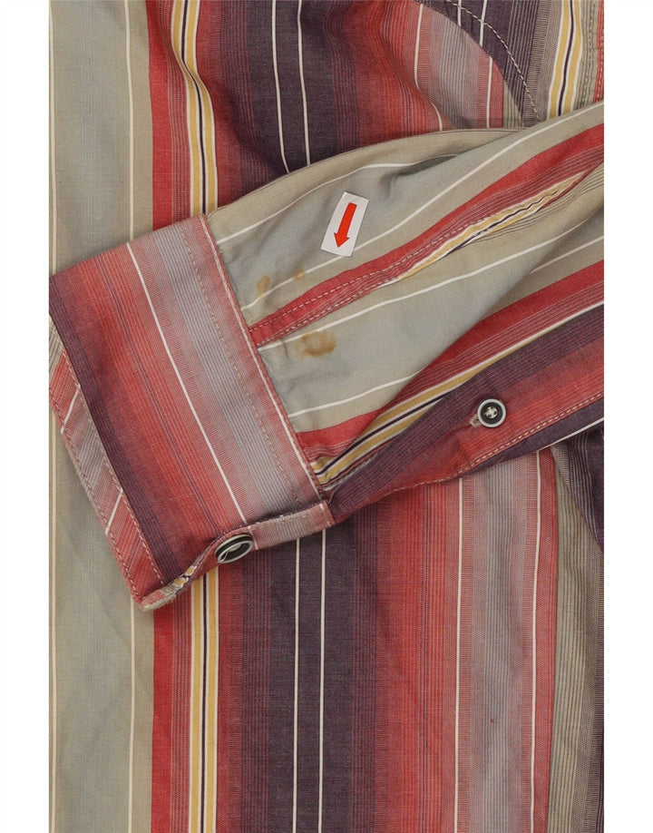 FAT FACE Mens Shirt Small Multicoloured Striped Cotton