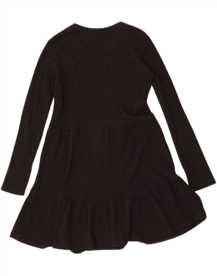 Zara Γυναικείο Jumper Φόρεμα UK 10 Small Black